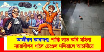 আজীৱন কাৰাদণ্ড! শাস্তি লাভ কৰি মহিলা ন্যায়াধীশৰ গালৈ চেণ্ডেল দলিয়ালে আচামীয়ে ; হায়দৰাবাদৰ আদালতত হৈ চৈ