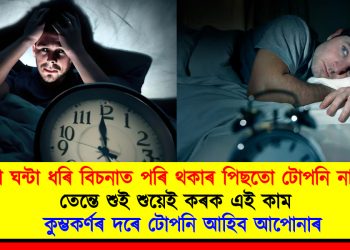 ঘন্টা ঘন্টা ধৰি বিচনাত পৰি থকাৰ পিছতো টোপনি নাহে? তেন্তে শুই শুয়েই কৰক এই কাম : কুম্ভকৰ্ণৰ দৰে টোপনি আহিব আপোনাৰ