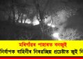 মৰিগাঁৱৰ পাহাৰত বনজুই : অগ্নিনিৰ্বাপক বাহিনীৰ নিৰৱচ্ছিন্ন প্ৰচেষ্টাত জুই নিৰ্বাপন