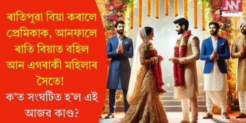 ৰাতিপুৱা বিয়া কৰালে প্ৰেমিকাক, আনফালে ৰাতি বিয়াত বহিল আন এগৰাকী মহিলাৰ সৈতে! ক’ত সংঘটিত হ’ল এই আজৱ কাণ্ড?