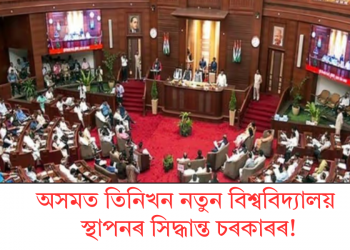 অসমত তিনিখন নতুন বিশ্ববিদ্যালয় স্থাপনৰ সিদ্ধান্ত চৰকাৰৰ!