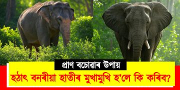 প্ৰাণ বচোৱাৰ উপায় : হঠাৎ বনৰীয়া হাতীৰ মুখামুখি হ’লে কি কৰিব?