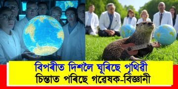বিপৰীত দিশলৈ ঘূৰিছে পৃথিৱী : চিন্তাত পৰিছে গৱেষক-বিজ্ঞানী