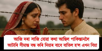 আজি দৰা সাজি যোৱা কথা আছিল পাকিস্তানলৈ : আটাৰি সীমান্ত বন্ধ কৰি দিয়াৰ বাবে বাতিল হ’ল এখন বিয়া