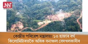 কেন্দ্ৰীয় পৰিৱেশ মন্ত্ৰালয়ঃ ১৩ হাজাৰ বৰ্গ কিলোমিটাৰতকৈ অধিক বনাঞ্চল বেদখলকাৰীৰ কবলত