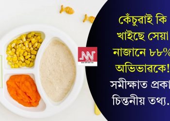 কেঁচুৱাই কি খাইছে সেয়া নাজানে ৮৮% অভিভাৱকে! সমীক্ষাত প্ৰকাশ চিন্তনীয় তথ্য..