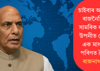 চাইবাৰ আক্ৰমণ ৰাজনৈতিক-সামৰিক লক্ষ্যত উপনীত হোৱাৰ এক মাধ্যমত পৰিণত হৈছে: ৰাজনাথ সিং