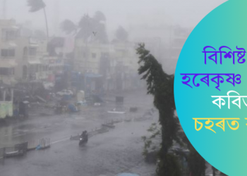 বিশিষ্ট কবি হৰেকৃষ্ণ ডেকাৰ কবিতা- চহৰত বৰষুণ