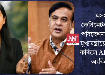 অসমৰ কেবিনেটৰ বাতৰি পৰিবেশনৰ বাবে মুখ্যমন্ত্ৰীয়ে মুকলি কৰিলে AI এংকৰ অংকিতা