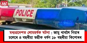মধ্যপ্ৰদেশত লোমহৰ্ষক ঘটনা : জামু খাবলৈ নিয়াৰ চলেৰে ৪ বছৰীয়া ভগ্নীক ধৰ্ষণ ১৮ বছৰীয়া কিশোৰৰ
