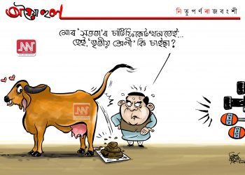 অঘৈয়া হুলঃ নিতুপৰ্ণ ৰাজবংশীৰ কাৰ্টুন