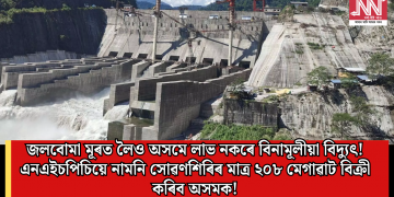 জলবোমা মূৰত লৈও অসমে লাভ নকৰে বিনামূলীয়া বিদ্যুৎ! এনএইচপিচিয়ে নামনি সোৱণশিৰিৰ মাত্ৰ ২০৮ মেগাৱাট বিক্ৰী কৰিব অসমক!