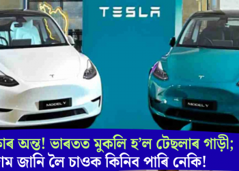 অপেক্ষাৰ অন্ত! ভাৰতত মুকলি হ’ল টেছলাৰ গাড়ী; দাম জানি লৈ চাওক কিনিব পাৰি নেকি!