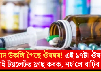 ম্যাদ উকলি গৈছে ঔষধৰ! এই ১৭টা ঔষধ এতিয়াই টয়লেটত ফ্লাছ কৰক, নহ’লে বাঢ়িব বিপদ