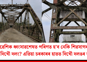 ঔপনিৱেশিক ধ্বংসাৱশেষত পৰিণত হ’ব নেকি শিৱসাগৰৰ ৯০ বছৰীয়া দিখৌ দলং? এতিয়া চৰকাৰৰ হাতত দিখৌ দলঙৰ ভৱিষ্যত