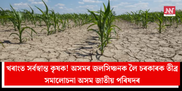 খৰাংত সৰ্বস্বান্ত কৃষক! অসমৰ জলসিঞ্চনক লৈ চৰকাৰক তীব্ৰ সমালোচনা অসম জাতীয় পৰিষদৰ