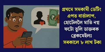 প্ৰথমে সমকামী ডেটিং এপত বাৰ্তালাপ, হোটেললৈ মাতি নগ্ন ফটো তুলি ডাক্তৰক ব্লেকমেইলঃ সৰকালে ৮ লাখ টকা