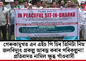 গেৰুকামুখত এন এইচ পি চিৰ তিনিটা নিম্ন জলবিদ্যুৎ প্ৰকল্প আৰম্ভ কৰাৰ পৰিকল্পনা! প্ৰতিবাদত নামিল ক্ষুব্ধ গাঁওবাসী