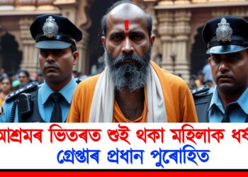 আশ্ৰমৰ ভিতৰত শুই থকা মহিলাক ধ*ৰ্ষণ : গ্ৰেপ্তাৰ প্ৰধান পুৰোহিত