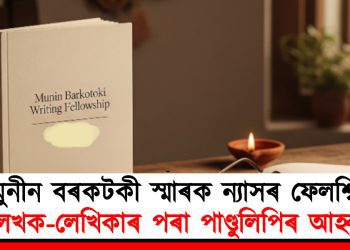 মুনীন বৰকটকী স্মাৰক ন্যাসৰ ফেলশ্বিপ : লেখক-লেখিকাৰ পৰা পাণ্ডুলিপিৰ আহ্বান