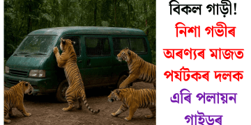 বিকল গাড়ী! নিশা গভীৰ অৰণ্যৰ মাজত পৰ্যটকৰ দলক এৰি পলায়ন গাইডৰ