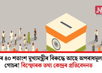 দেশৰ ৪০ শতাংশ মুখ্যমন্ত্ৰীৰ বিৰুদ্ধে আছে অপৰাধমূলক গোচৰ! বিস্ফোৰক তথ্য কেন্দ্ৰৰ  প্ৰতিবেদনত