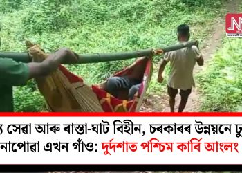 স্বাস্থ্য সেৱা আৰু ৰাস্তা-ঘাট বিহীন, চৰকাৰৰ উন্নয়নে ঢুকি নোপোৱা এখন গাঁও: দুৰ্দশাত পশ্চিম কাৰ্বি আংলং