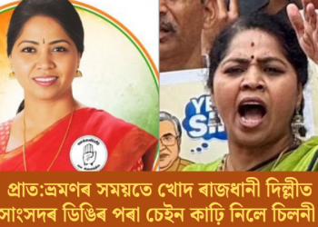 প্ৰাত:ভ্ৰমণৰ সময়তে খোদ ৰাজধানী দিল্লীত মহিলা সাংসদৰ ডিঙিৰ পৰা চেইন কাঢ়ি নিলে চিলনী চোৰে!