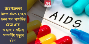 উদ্বেগজনক! মিজোৰামত ২০২০ চনৰ পৰা সংঘটিত হৈছে প্ৰায় ৩ হাজাৰ এইডছ সম্পৰ্কীয় মৃত্যুৰ ঘটনা