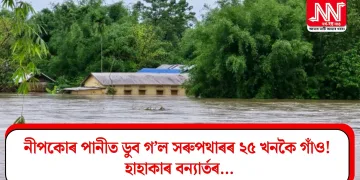 নীপকোৰ পানীত ডুব গ’ল সৰুপথাৰৰ ২৫ খনকৈ গাঁও! হাহাকাৰ বন্যাৰ্তৰ…