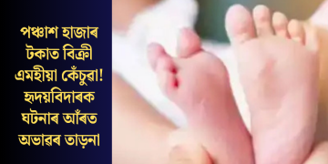 পঞ্চাশ হাজাৰ টকাত বিক্ৰী এমহীয়া কেঁচুৱা! হৃদয়বিদাৰক ঘটনাৰ আঁৰত অভাৱৰ তাড়না