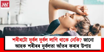 শৰীৰটো দুৰ্বল দুৰ্বল লাগি থাকে নেকি? জানো আহক শৰীৰৰ দুৰ্বলতা আঁতৰ কৰাৰ উপায়