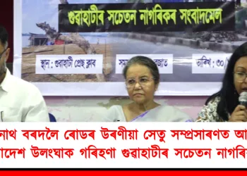 গোপীনাথ বৰদলৈ ৰোডৰ উৰণীয়া সেতু সম্প্ৰসাৰণত আদালতৰ আদেশ উলংঘাক গৰিহণা গুৱাহাটীৰ সচেতন নাগৰিকৰ