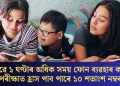 শিশুৱে ১ ঘণ্টাৰ অধিক সময় ফোন ব্যৱহাৰ কৰে? পৰীক্ষাত হ্ৰাস পাব পাৰে ১০ শতাংশ নম্বৰ