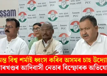 হিমন্ত বিশ্ব শৰ্মাই ধ্বংস কৰিব অসমৰ চাহ উদ্যোগ- ঝাৰখণ্ডৰ আদিবাসী নেতাৰ বিস্ফোৰক অভিযোগ