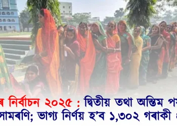 বিহাৰ নিৰ্বাচন ২০২৫ : দ্বিতীয় তথা অন্তিম পৰ্যায়ৰ প্ৰচাৰ সামৰণি; ভাগ্য নিৰ্ণয় হ’ব ১,৩০২ গৰাকী প্ৰাৰ্থীৰ