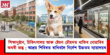 শিক্ষানুষ্ঠান, চিকিৎসালয় আৰু ষ্টেচন চৌহদত থাকিব নোৱাৰিব অঘৰী জন্তু : আশ্ৰয় শিবিৰত ৰাখিবলৈ নিৰ্দেশ উচ্চতম ন্যায়ালয়ৰ