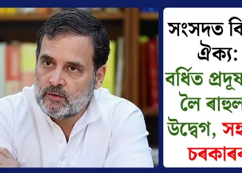 সংসদত বিৰল ঐক্য: বৰ্ধিত প্ৰদূষণক লৈ ৰাহুলৰ উদ্বেগ, সহমত চৰকাৰৰ