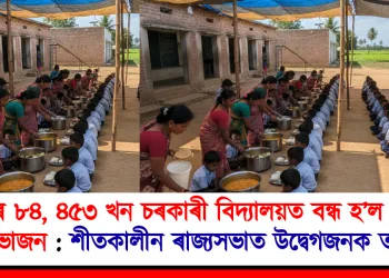 দেশৰ ৮৪, ৪৫৩ খন চৰকাৰী বিদ্যালয়ত বন্ধ হ’ল মধ্যাহ্ন ভোজন : শীতকালীন ৰাজ্যসভাত উদ্বেগজনক তথ্য