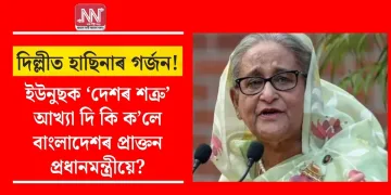 দিল্লীত হাছিনাৰ গৰ্জন! ইউনুছক ‘দেশৰ শত্ৰু’ আখ্যা দি কি ক’লে বাংলাদেশৰ প্ৰাক্তন প্ৰধানমন্ত্ৰীয়ে?