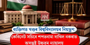 ব্যক্তিগত খণ্ডৰ বিশ্ববিদ্যালয়ৰ নিয়ন্ত্ৰণ: কেবিনেট সচিবে শপতনামা দাখিল নকৰাত অসন্তুষ্ট উচ্চতম ন্যায়ালয়