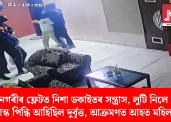 মহানগৰীৰ ফ্লেটত নিশা ডকাইতৰ সন্ত্ৰাস, লুটি নিলে ধন; মাস্ক পিন্ধি আহিছিল দুৰ্বৃত্ত, আক্ৰমণত আহত মহিলা