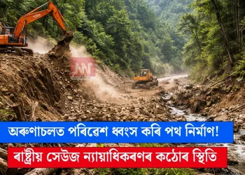অৰুণাচলত পৰিৱেশ ধ্বংস কৰি পথ নিৰ্মাণ! ৰাষ্ট্ৰীয় সেউজ ন্যায়াধিকৰণৰ কঠোৰ স্থিতি