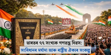 ভাৰতৰ ৭৭ সংখ্যক গণতন্ত্ৰ দিৱস: সংবিধানৰ মৰ্যাদা আৰু ৰাষ্ট্ৰীয় ঐক্যৰ সংকল্প