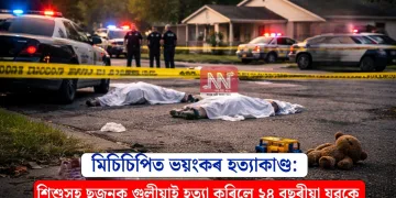 মিচিচিপিত ভয়ংকৰ হত্যাকাণ্ড: শিশুসহ ছজনক গুলীয়াই হত্যা কৰিলে ২৪ বছৰীয়া যুৱকে