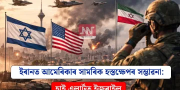 ইৰানত আমেৰিকাৰ সামৰিক হস্তক্ষেপৰ সম্ভাৱনা: হাই এলাৰ্টত ইজৰাইল
