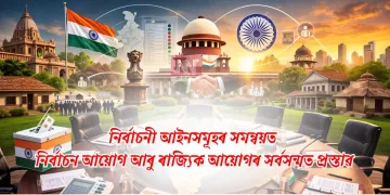 নিৰ্বাচনী আইনসমূহৰ সমন্বয়ত  নিৰ্বাচন আয়োগ আৰু ৰাজ্যিক আয়োগৰ সৰ্বসন্মত প্ৰস্তাৱ