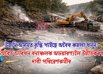 উজনি অসমত বৃদ্ধি পাইছে অবৈধ কয়লা খনন: ডিগবৈত চাৰিখন বনাঞ্চলক অভয়াৰণ্যলৈ উন্নীতকৰণৰ দাবী পৰিৱেশকৰ্মীৰ