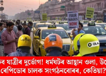 বাঢ়িব যাত্ৰীৰ দুৰ্ভোগ! ধৰ্মঘটৰ আহ্বান ওলা, উবেৰ, ৰেপিডোৰ চালক সংগঠনবোৰৰ, কেতিয়া?
