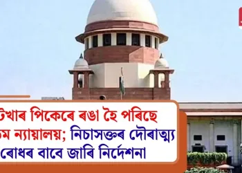 গুটখাৰ পিকেৰে ৰঙা হৈ পৰিছে উচ্চতম ন্যায়ালয়; নিচাসক্তৰ দৌৰাত্ম্য ৰোধৰ বাবে জাৰি নিৰ্দেশনা